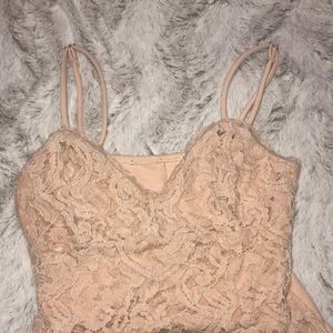 Floral textured bodysuit